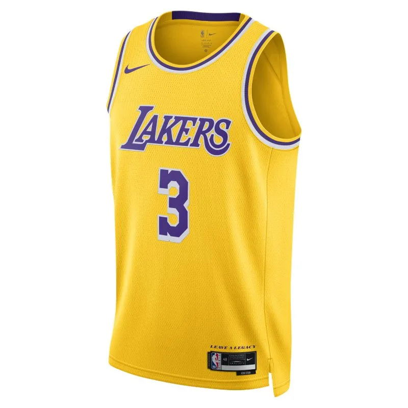 Nike Men's NBA La Lakers Anthony Davis Swingman Jersey Gold sold by Zulily