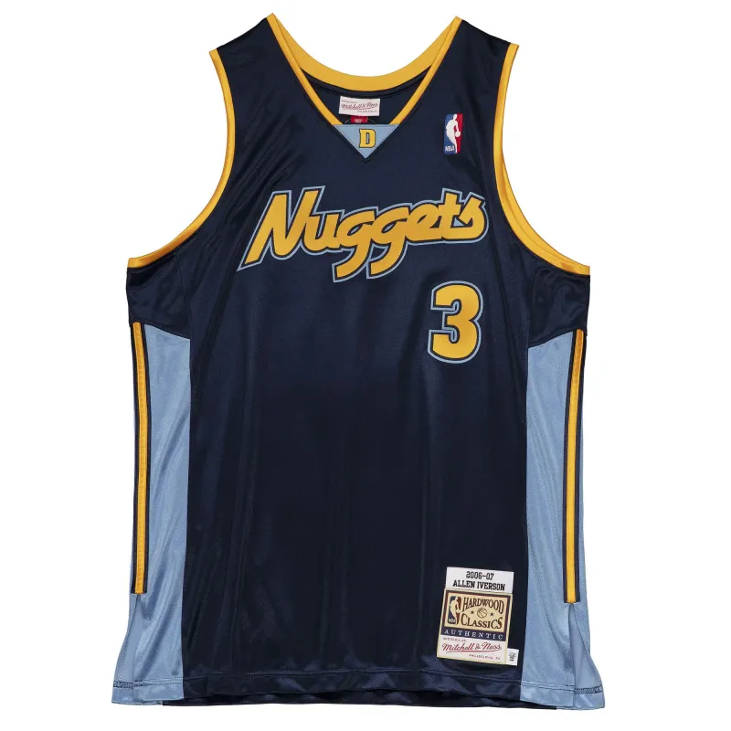 Mitchell & Ness Men's Authentic Jersey Nuggets 2006 Allen Iverson Jerseys made by Mitchell & Ness