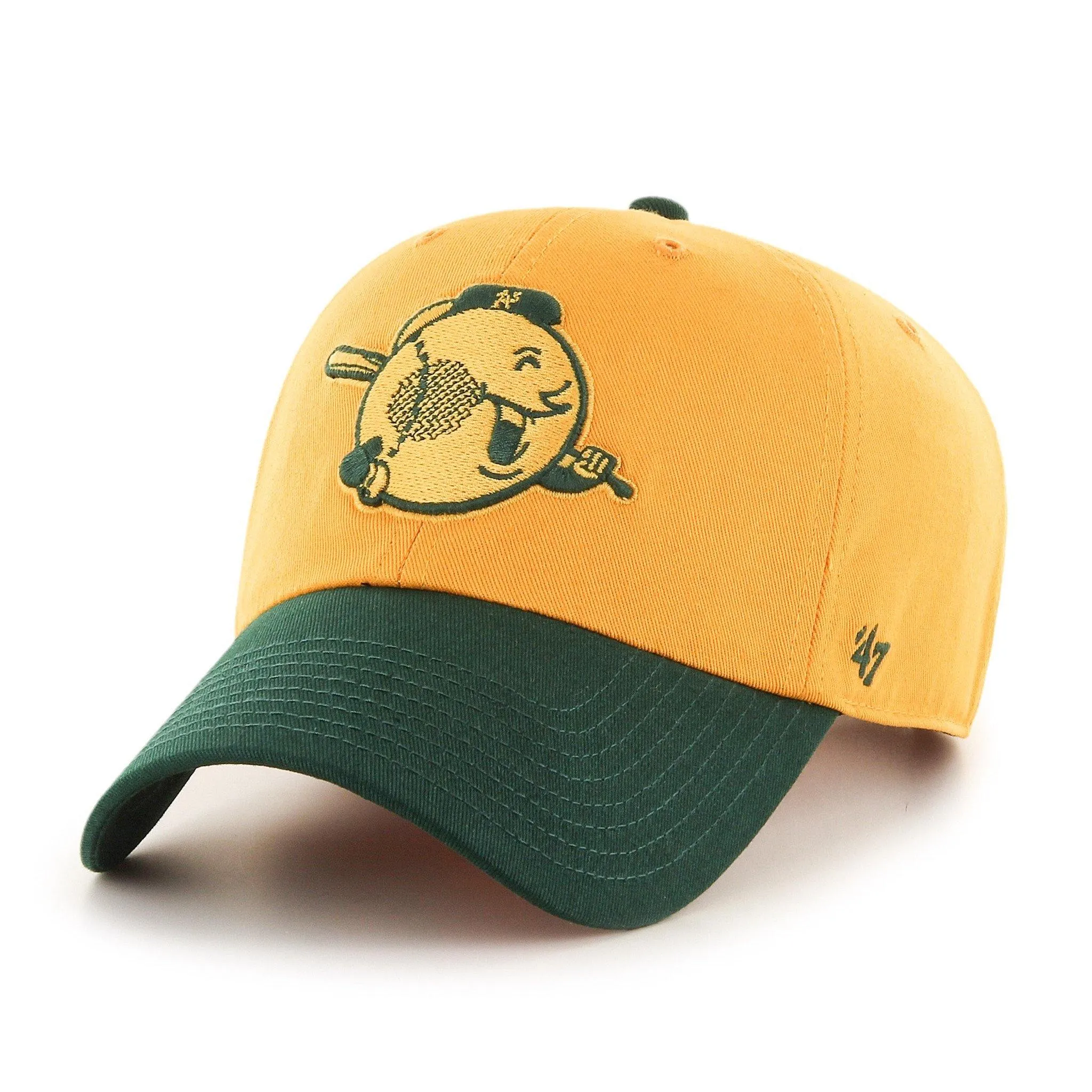 47 Brand Men's Oakland Athletics Clean Up Strapback Cap sold by Zulily