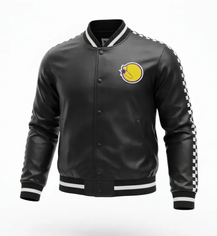 Mitchell & Ness Men's NBA Golden State Warriors Checker Satin Jacket sold by Zulily