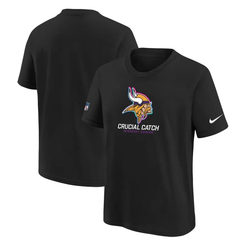 Nike Men's NFL Minnesota Vikings 2024 Crucial Catch T-Shirt T-Shirts sold by Zulily