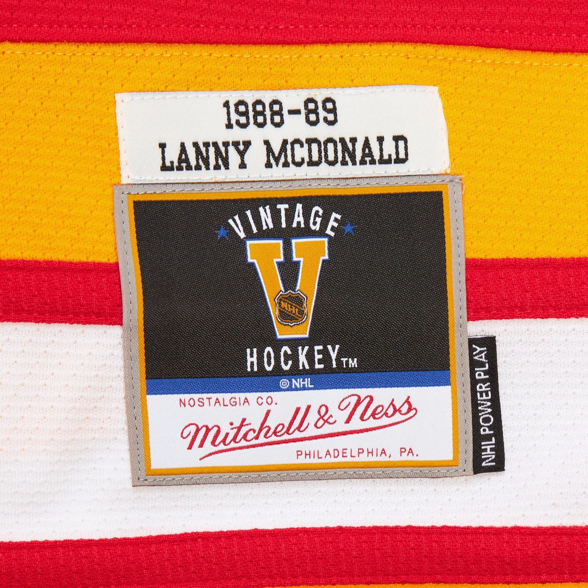 Mitchell & Ness Men's NHL Dark Jersey Flames 1988 Lanny Mcdonald Jerseys sold by Zulily product image thumbnail 4