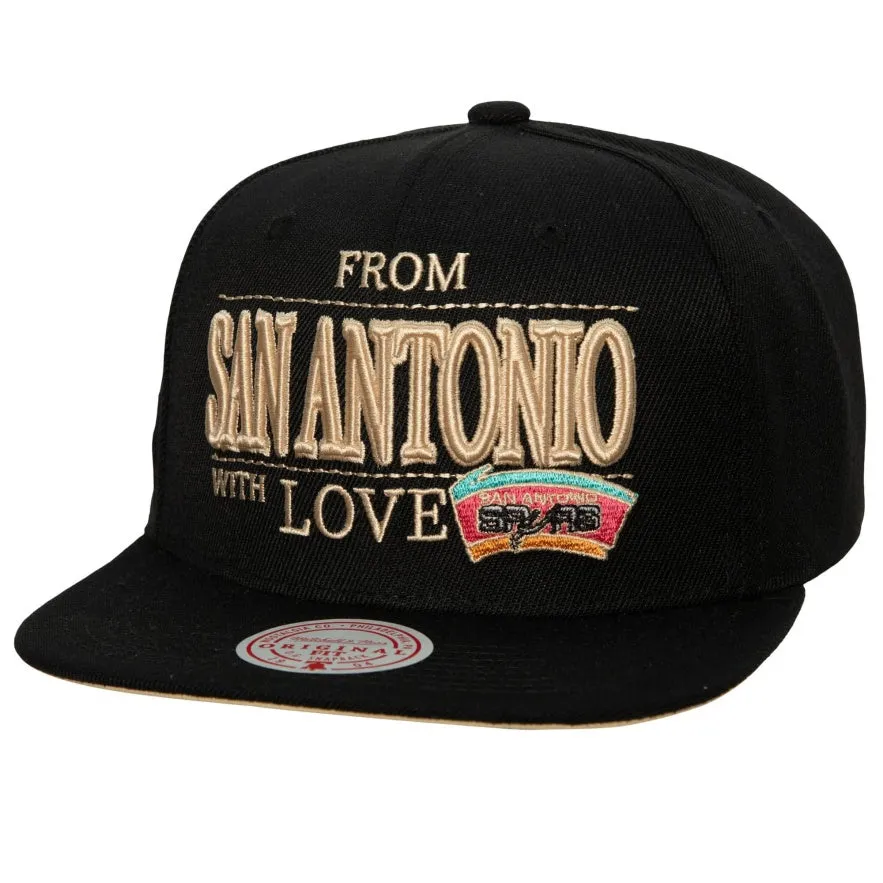 Mitchell & Ness Men's NBA With Love Snapback Hwc Spurs Snapback Caps sold by Zulily