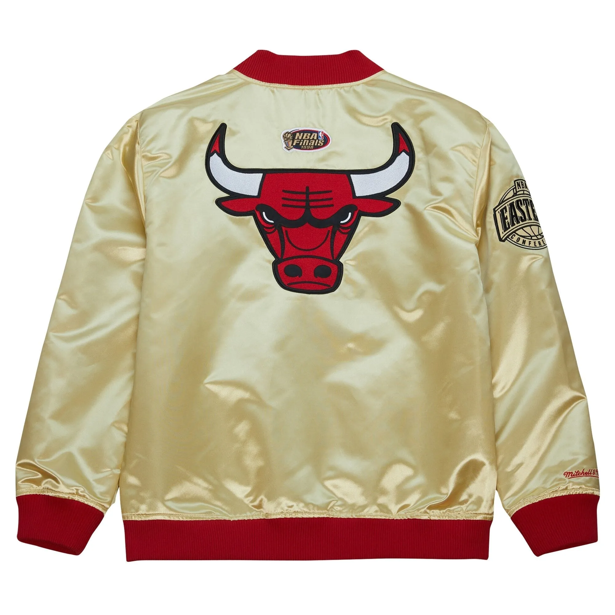 Mitchell & Ness Men's Team Og 2.0 Lightweight Satin Jacket Vintage Logo Bulls Jackets sold by Zulily product image thumbnail 3