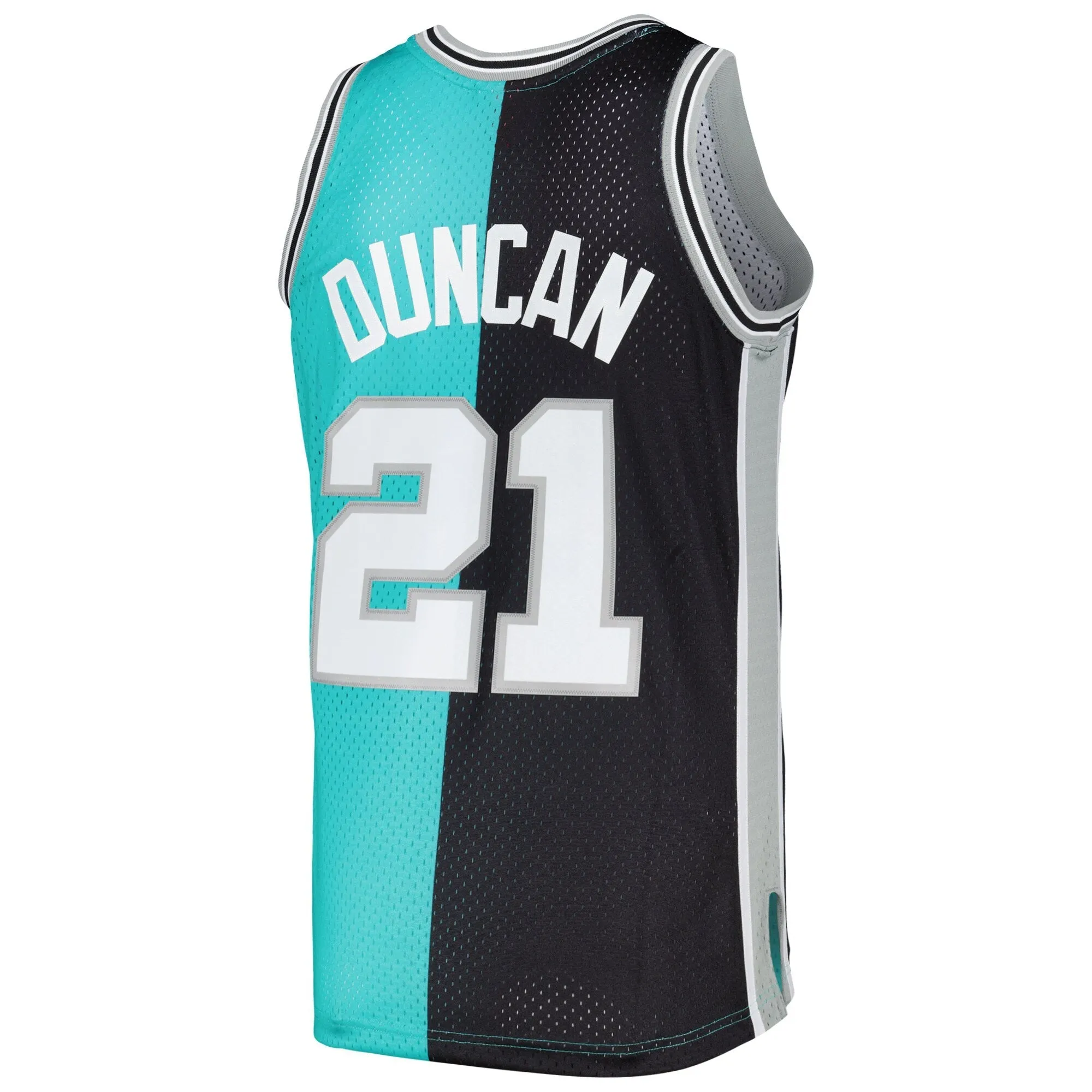 Mitchell & Ness NBA Split Swingman Jersey San Antonio Spurs 1998 Tim Duncan sold by Zulily product image thumbnail 3