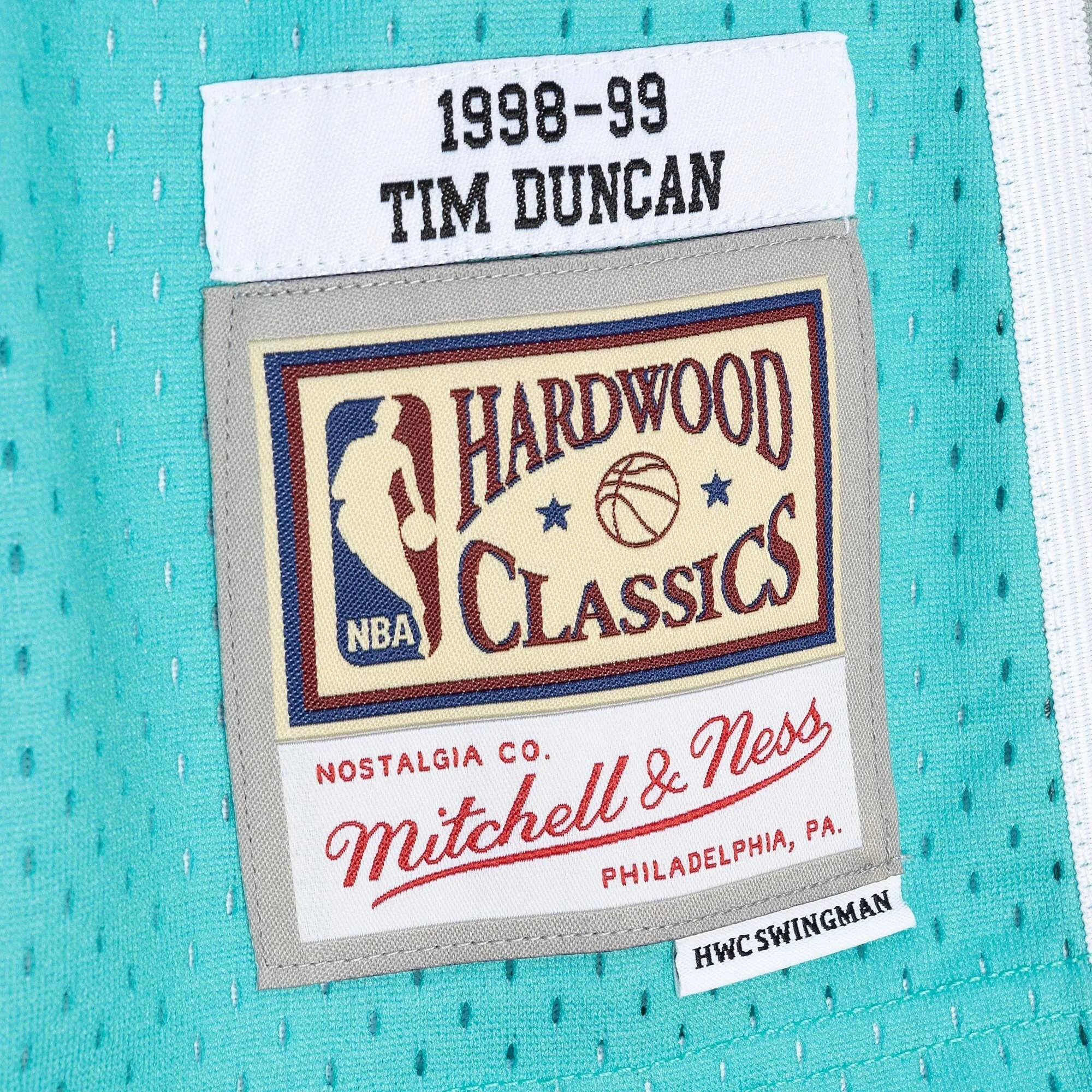 Mitchell & Ness NBA Split Swingman Jersey San Antonio Spurs 1998 Tim Duncan sold by Zulily product image thumbnail 4