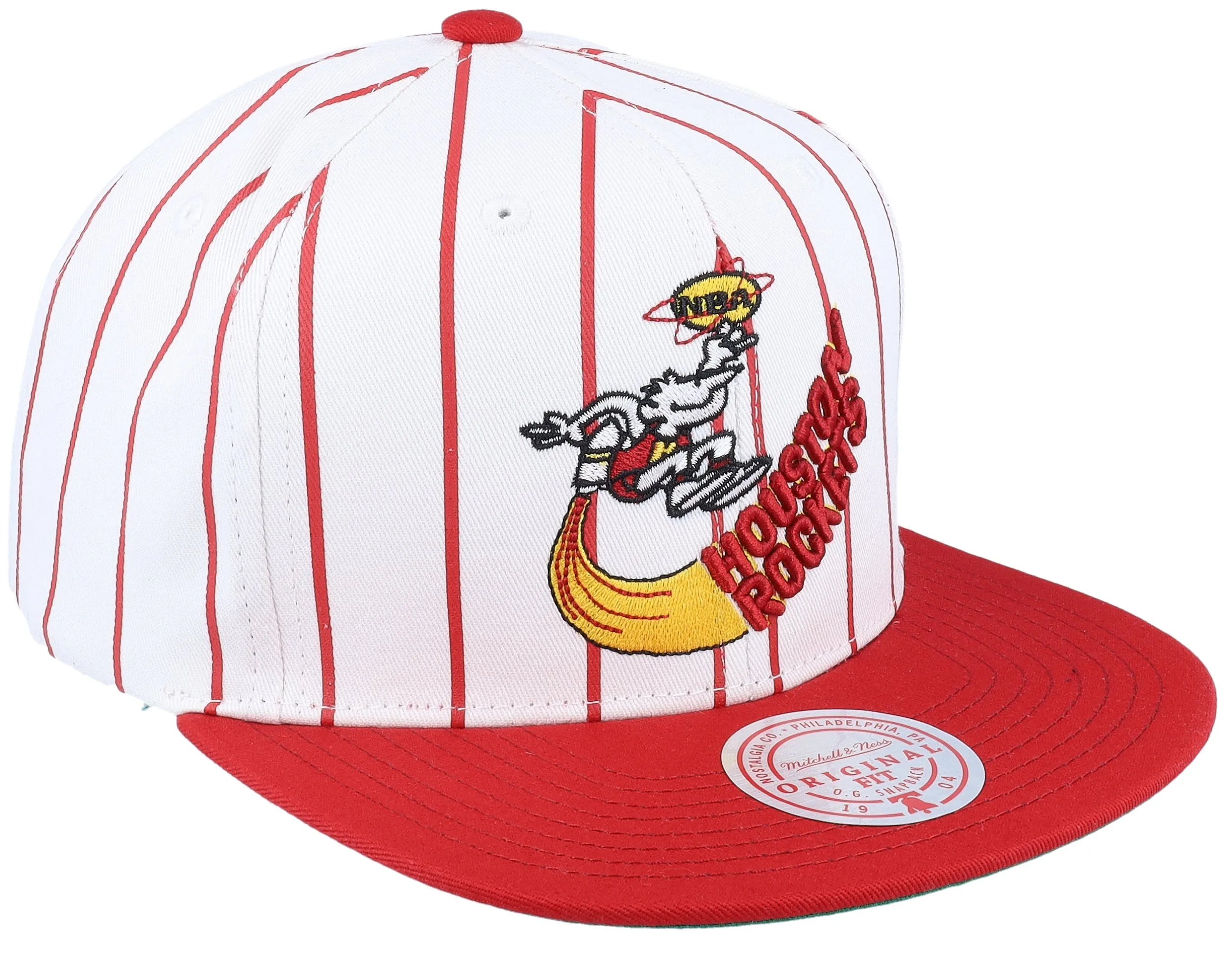Mitchell & Ness Men's NBA Retro Pinstripe Snapback Hwc Rockets Snapback Caps sold by Zulily product image thumbnail 2