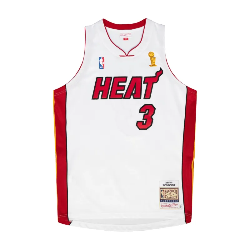 Mitchell & Ness NBA Finals Jersey Miami Heat 2005 Dwyane Wade sold by Zulily