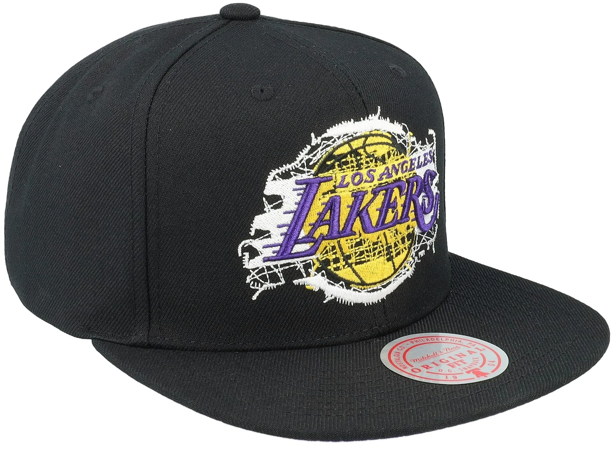 Mitchell & Ness Men's NBA Embroidery Glitch Snapback Lakers Snapback Caps sold by Zulily product image thumbnail 2