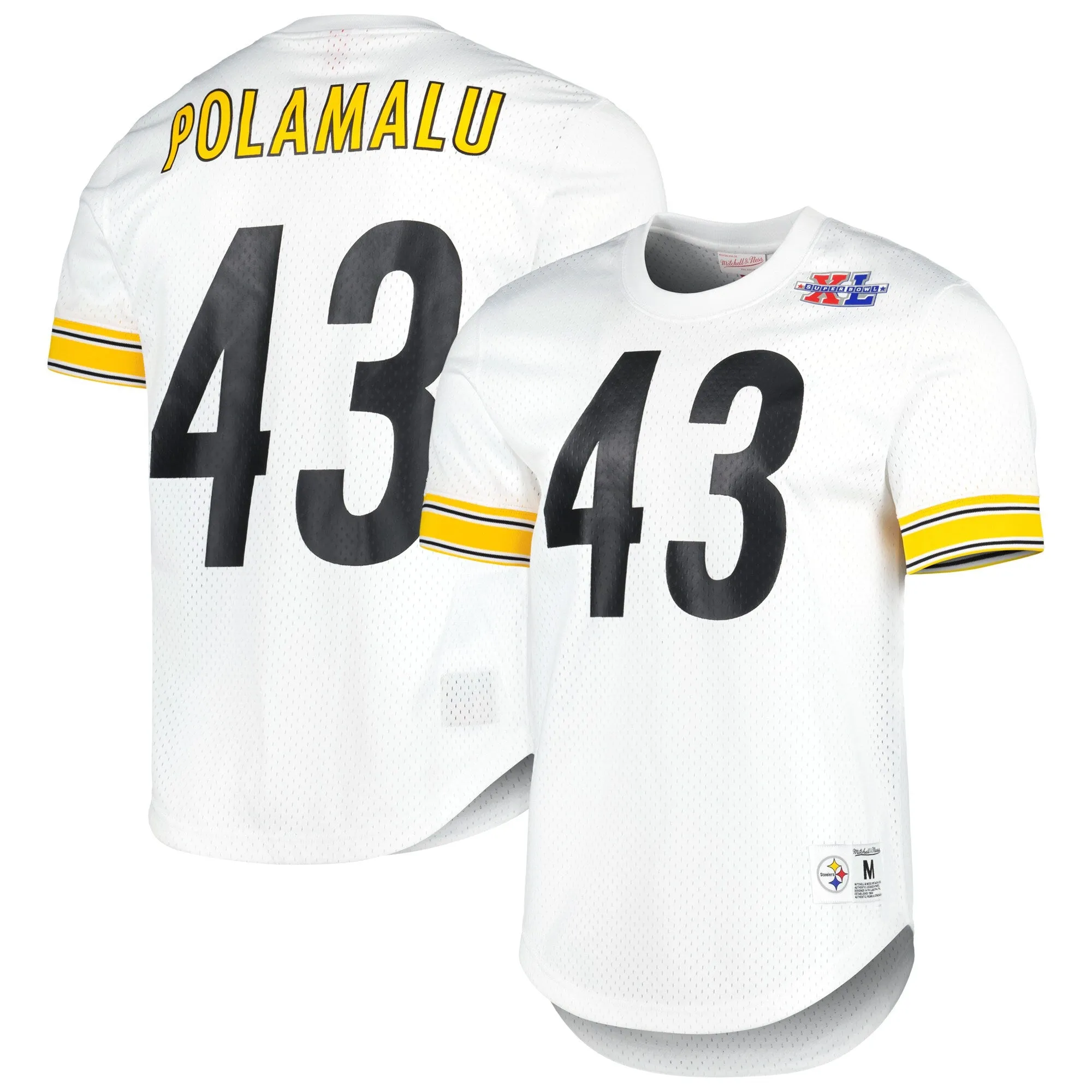 Mitchell & Ness Men's NFL N&N Mesh Crewneck Steelers 2005 Troy Polamalu Jerseys sold by Zulily product image thumbnail 3