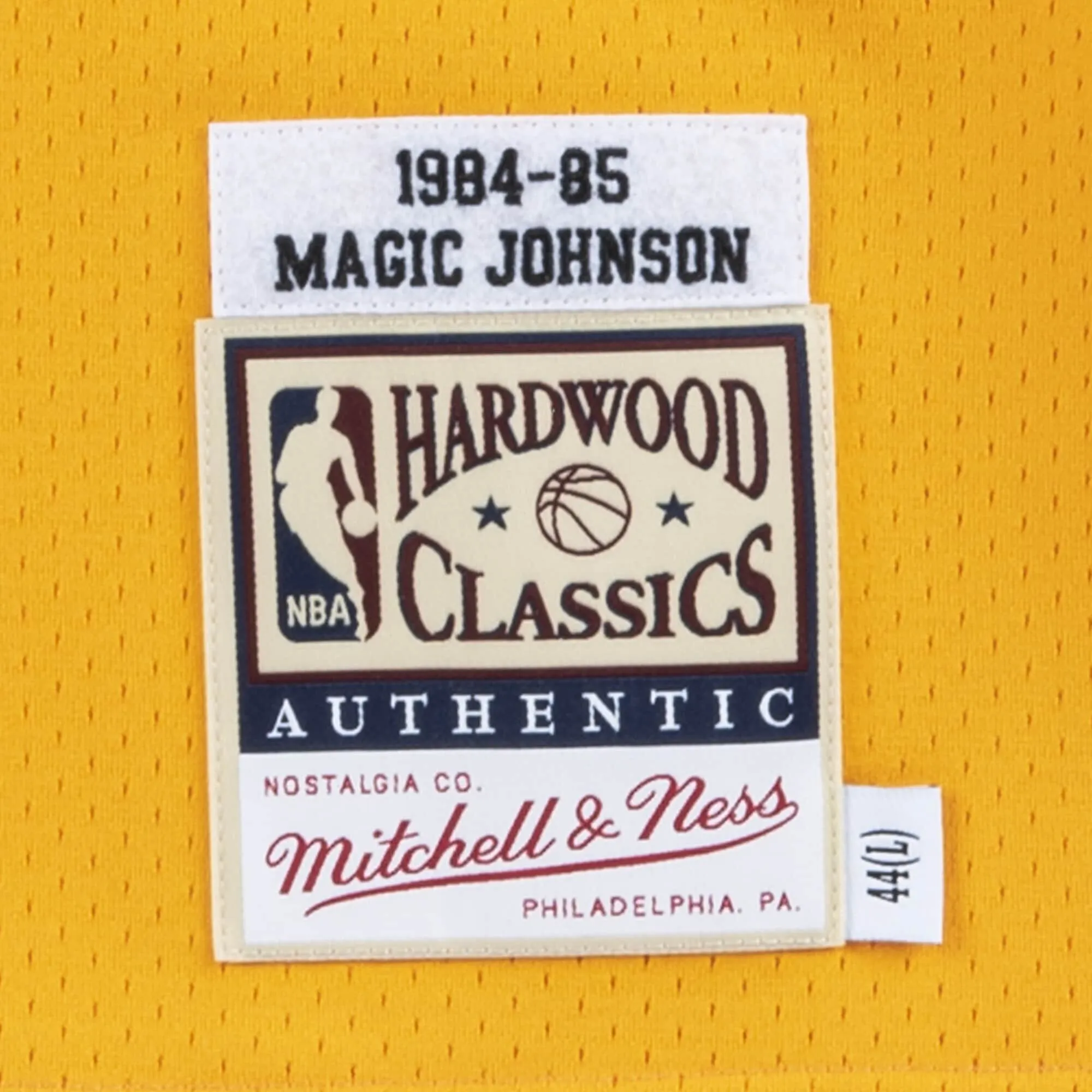 Mitchell & Ness NBA Authentic Home Jersey La Lakers 84 Magic Johnson sold by Zulily product image thumbnail 3