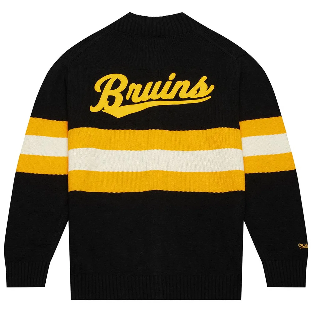 Mitchell & Ness Men's NHL 100Th Anniversary Striped Cardigan Sweater Bruins sold by Zulily product image thumbnail 2