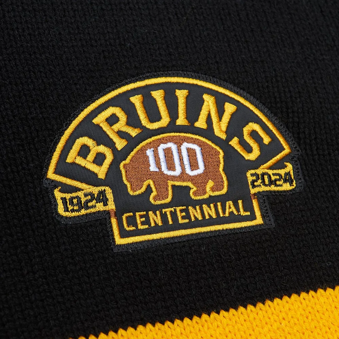 Mitchell & Ness Men's NHL 100Th Anniversary Striped Cardigan Sweater Bruins sold by Zulily product image thumbnail 4