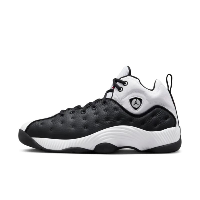 Air Jordan Men's Jumpman Team 2 'White Black' Sneakers sold by Zulily