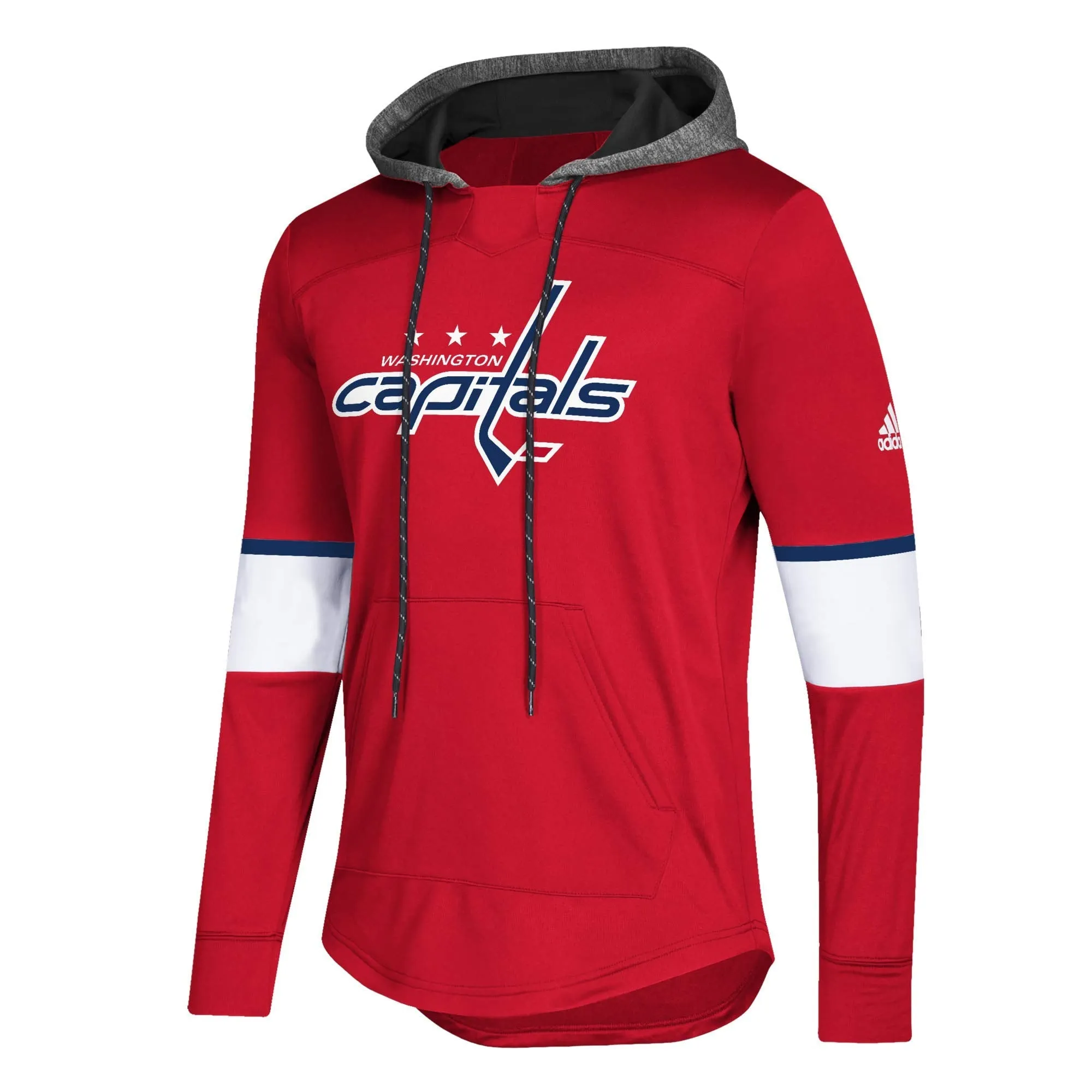 adidas Men's NHL Washington Capitals Platinum Jersey Hoodie sold by Zulily