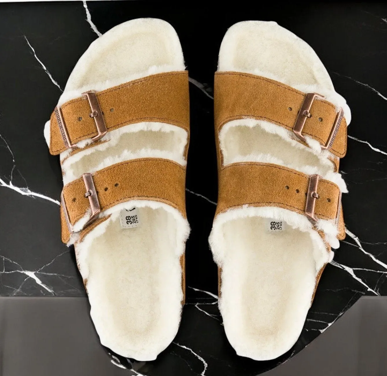 Birkenstock Arizona Shearling 'Narrow Fit' Sneakers sold by Zulily product image thumbnail 4