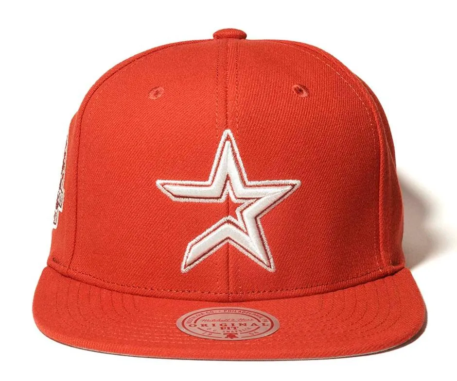Mitchell & Ness Men's MLB Back To Basics Snapback Coop Astros Snapback Caps sold by Zulily product image thumbnail 2