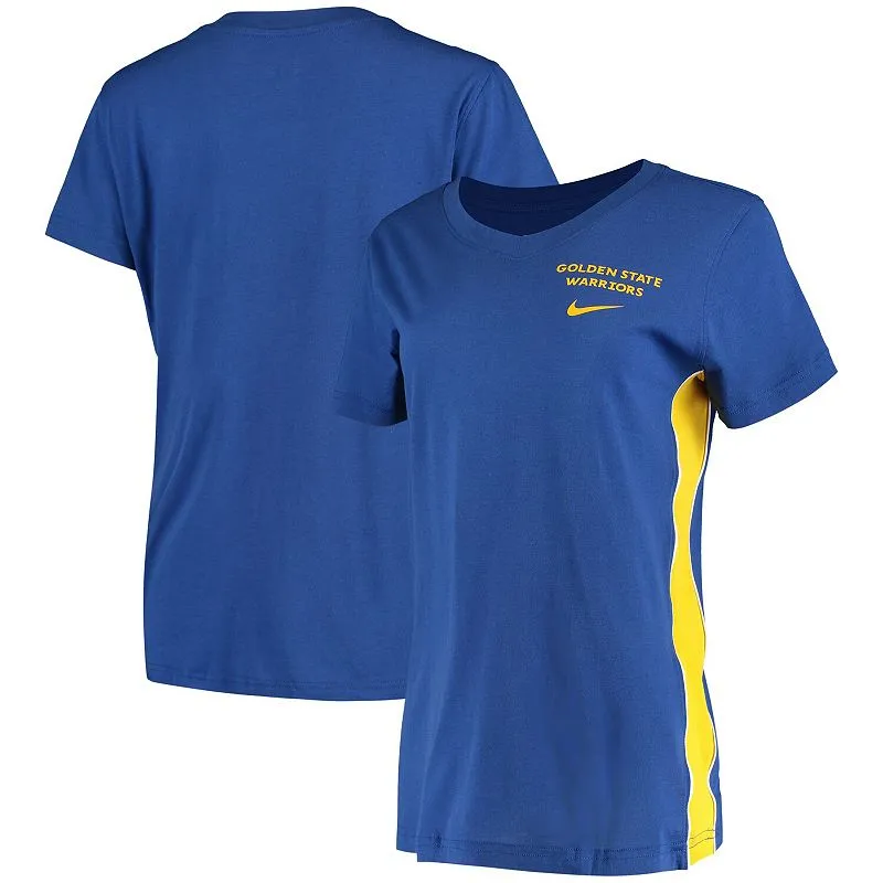 Nike Women's NBA Gs Warriors Heavyweight Dna V-Neck T-Shirt T-Shirts made by Nike