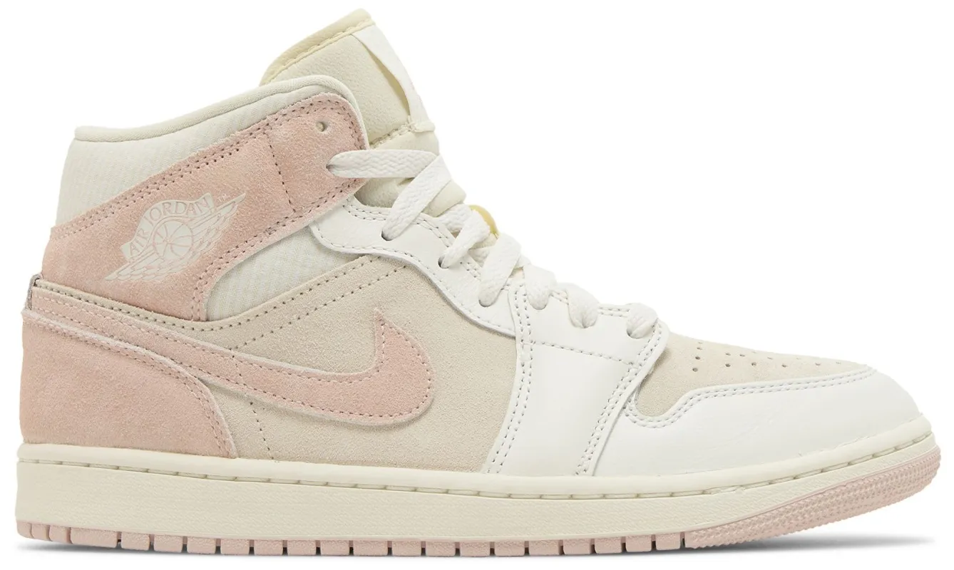 Air Jordan Women's Retro 1 Mid Se 'Seersucker' Sneakers made by Jordan