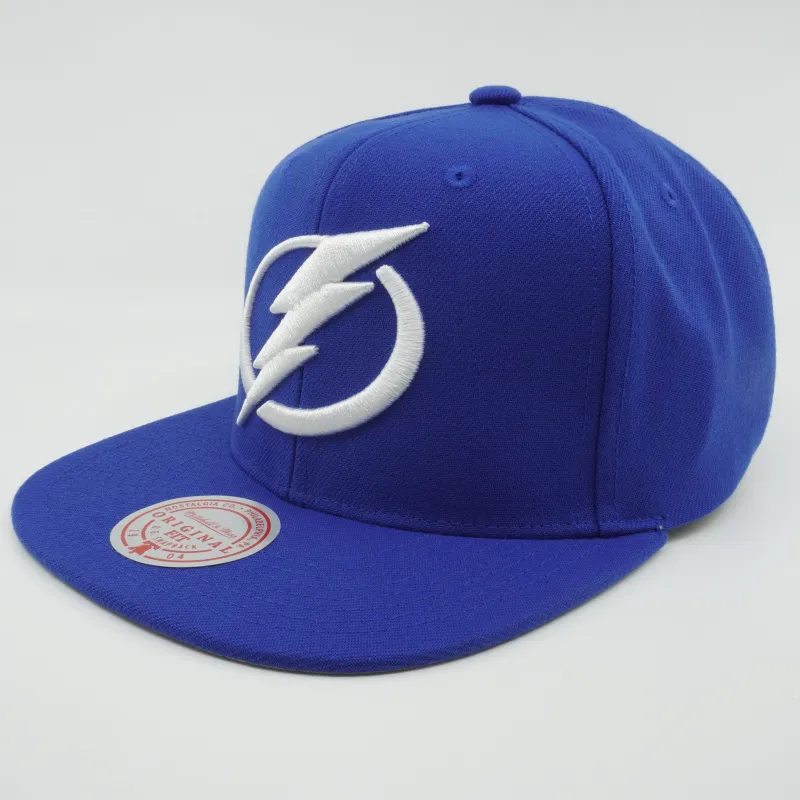 Mitchell & Ness Men's NHL Back To Basics Snapback Lightning Navy made by Mitchell & Ness