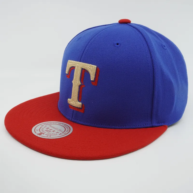 Mitchell & Ness Men's MLB Jump Off Snapback Rangers Snapback Caps made by Zulily