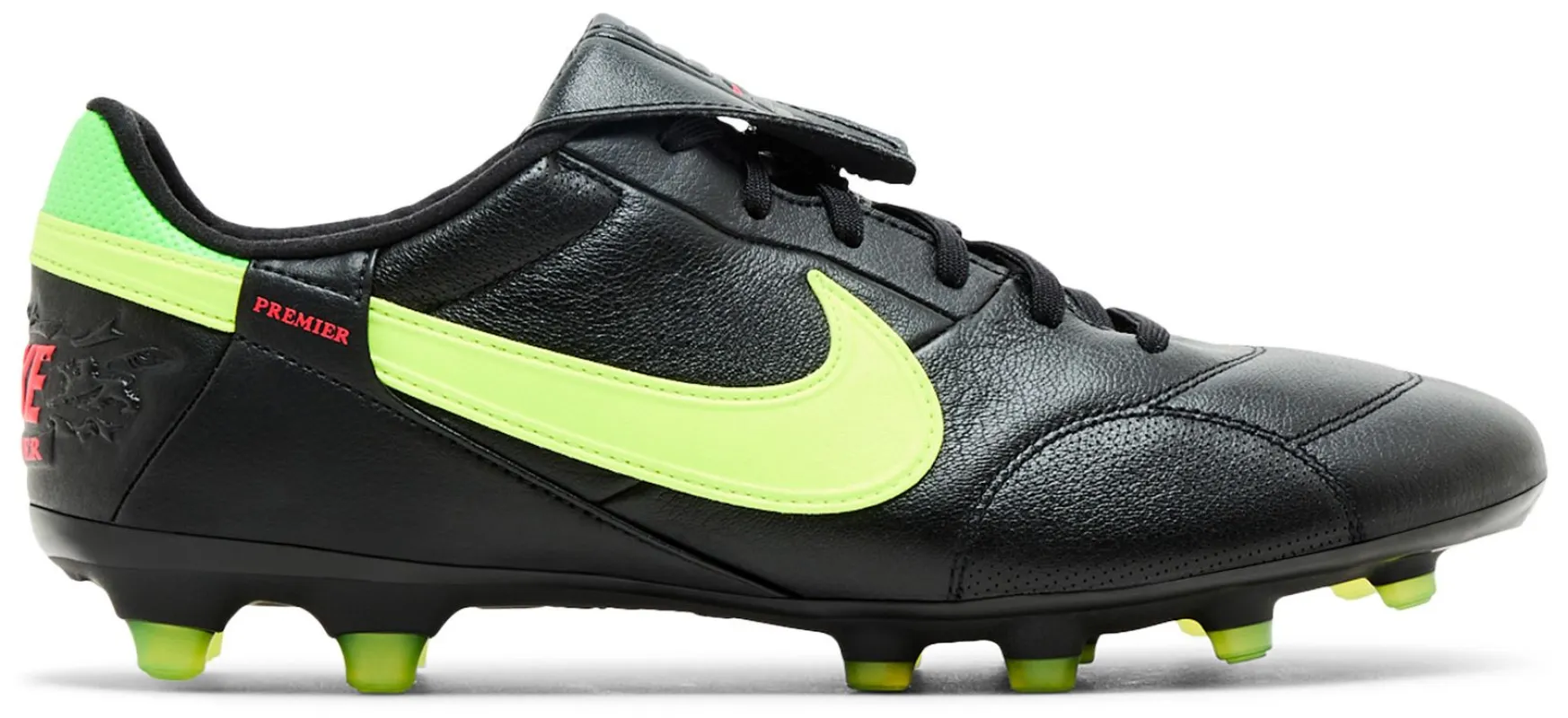 Nike Men's Premier 3 Low Fg 'Black Green Strike' Shoes made by Nike