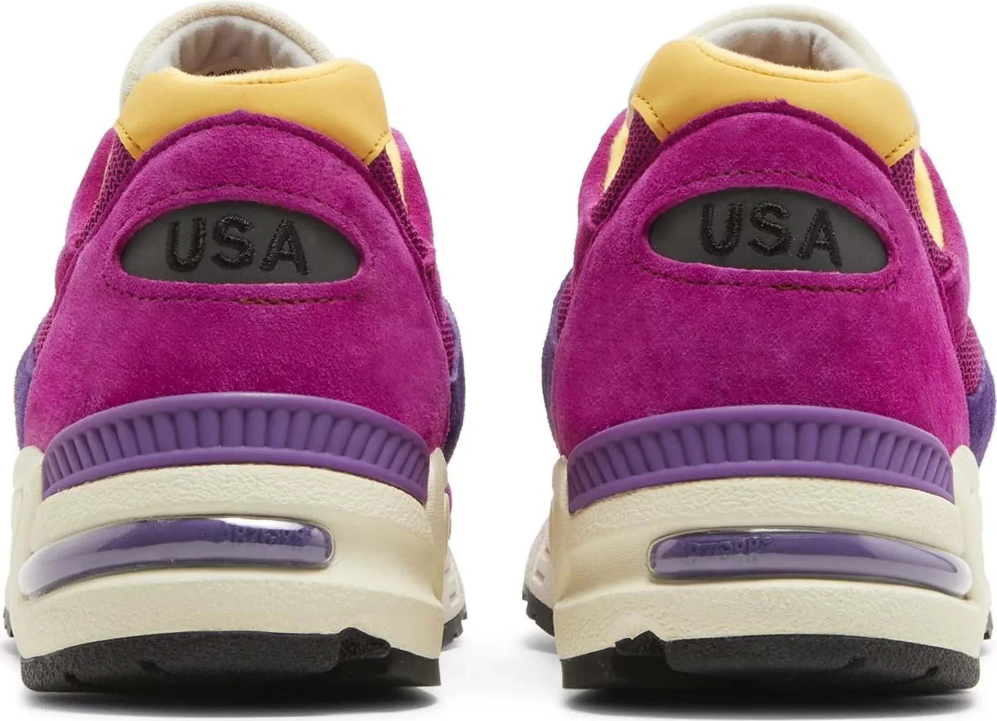 New Balance Men's 990V2 'Miusa Teddy Santis Purple Yellow' Sneakers sold by Zulily product image thumbnail 4