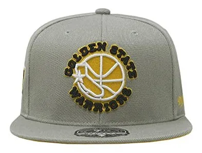 Mitchell & Ness Men's NBA Sunny Gray Fitted Hwc Warriors Fitted Caps sold by Zulily product image thumbnail 2