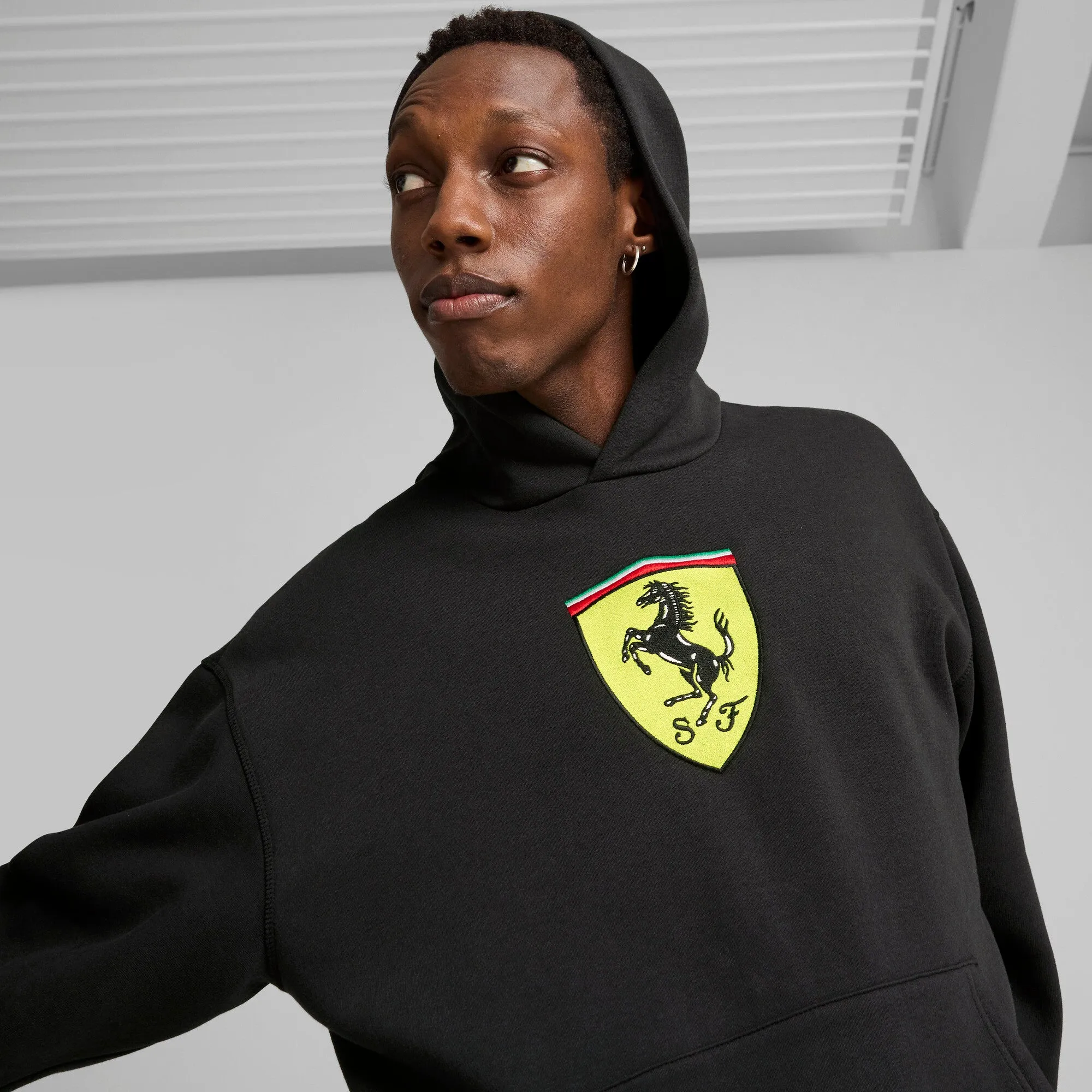 Puma Men's Ferrari Race Big Shield Hoodie Sweaters sold by Zulily product image thumbnail 4