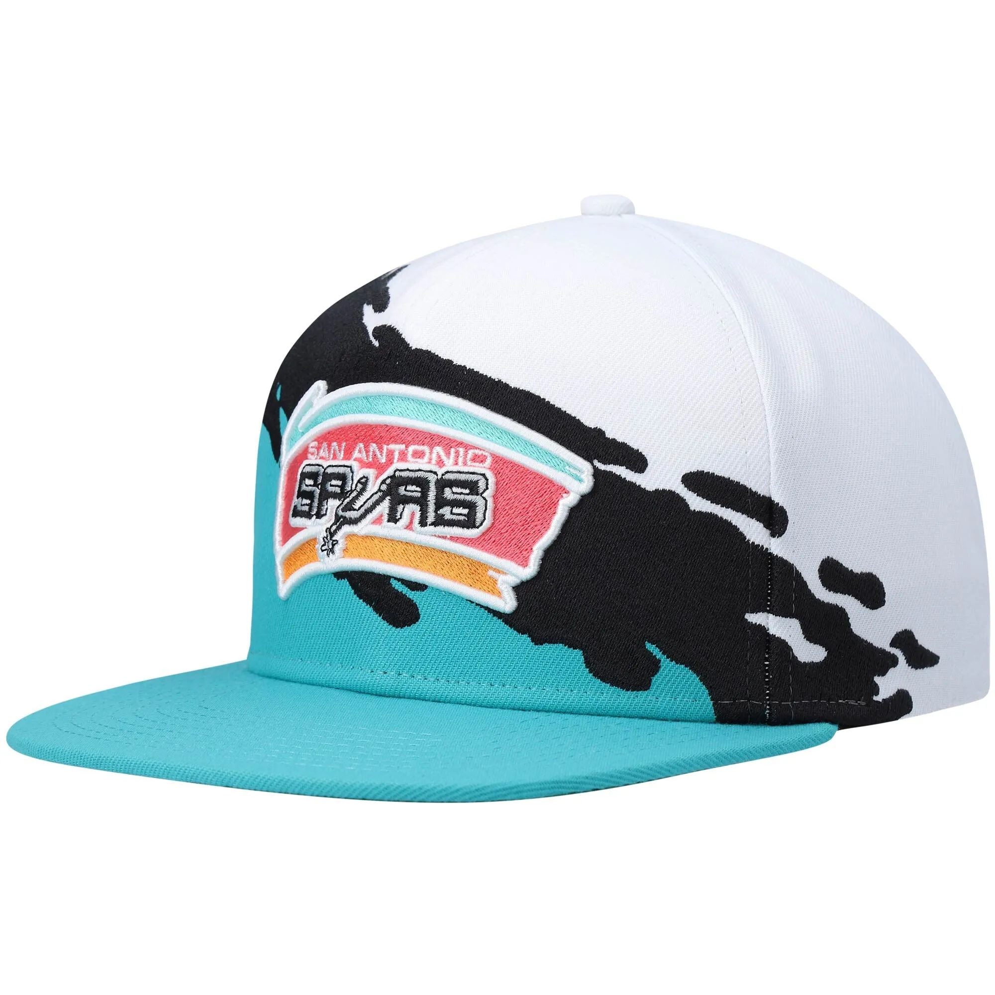 Mitchell & Ness Men's NBA San Antonio Spurs Paintbrush Snapback sold by Zulily