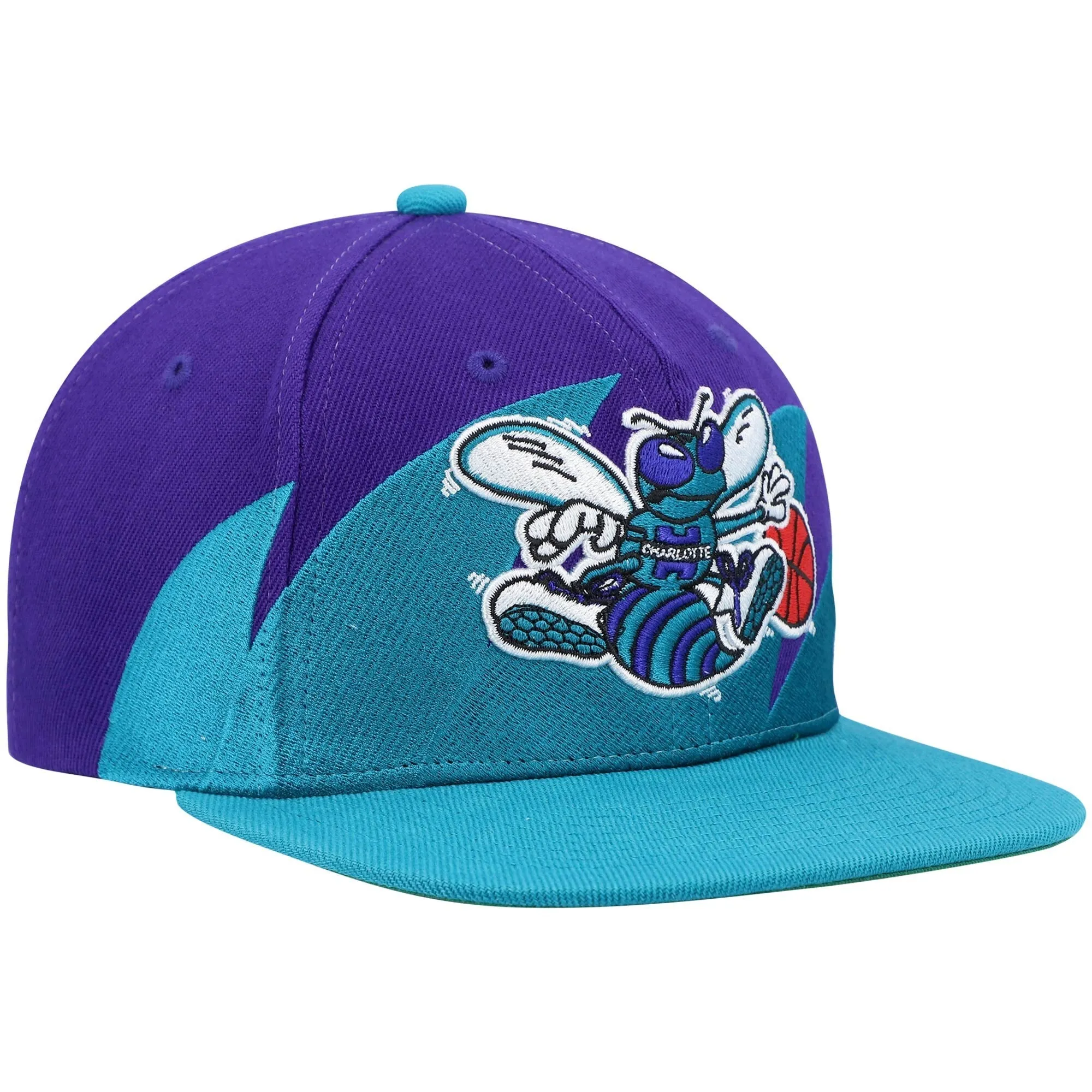 Mitchell & Ness Men's NBA Charlotte Hornets Sharktooth Snapback sold by Zulily product image thumbnail 3