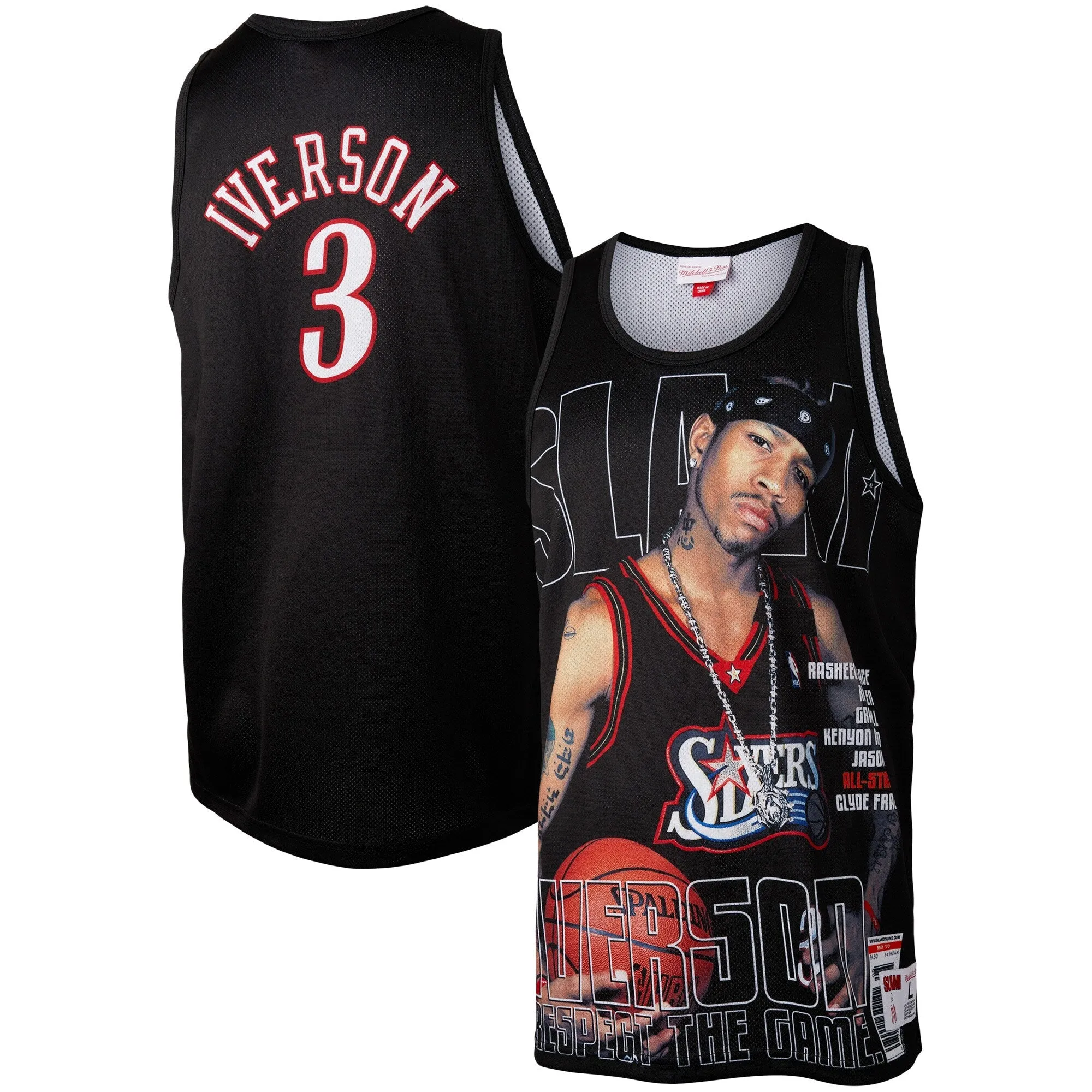 Mitchell & Ness Men's Slam Sublimated Tank 76Ers Allen Iverson Tank Tops sold by Zulily