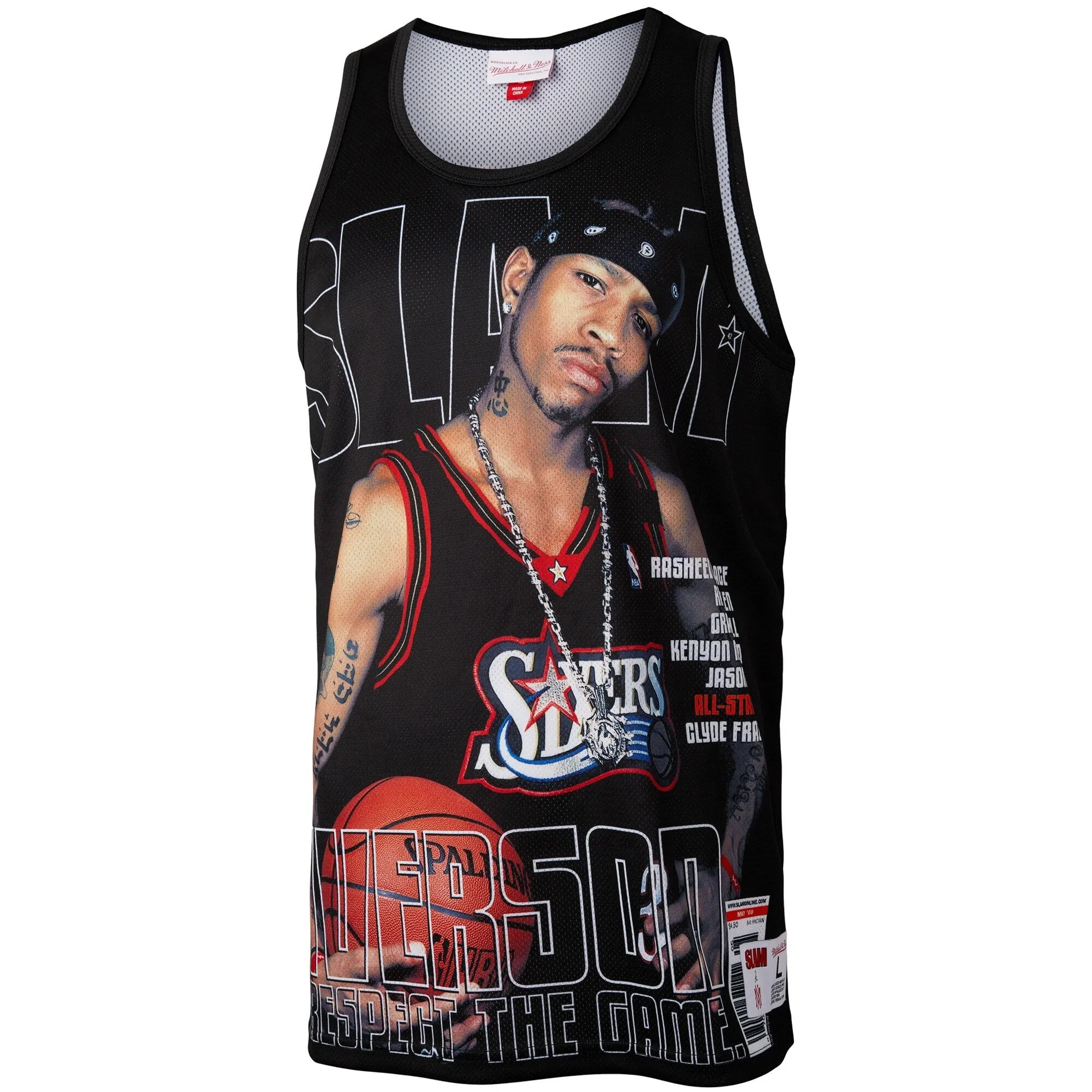 Mitchell & Ness Men's Slam Sublimated Tank 76Ers Allen Iverson Tank Tops sold by Zulily product image thumbnail 2