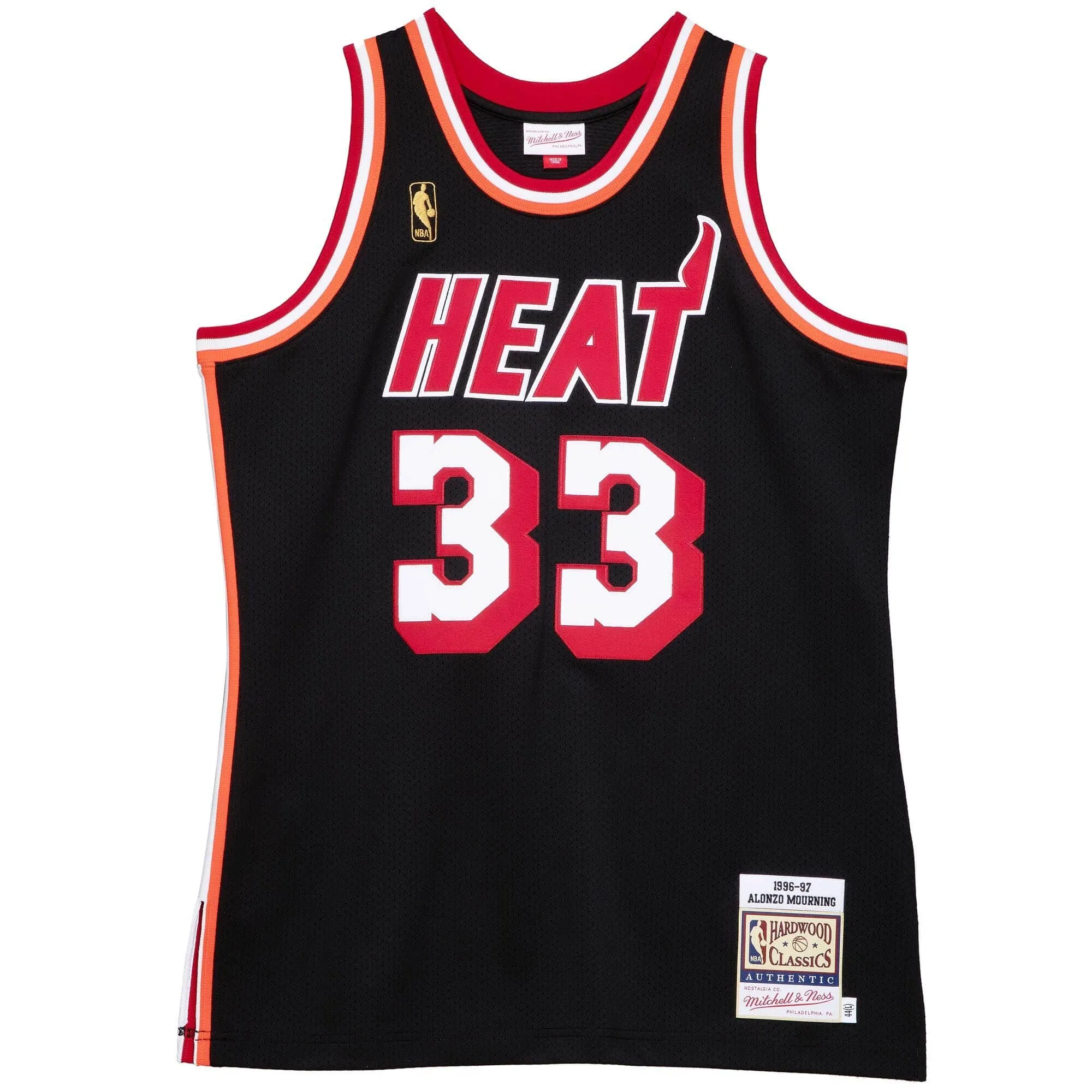 Mitchell & Ness NBA Authentic Jersey Miami Heat 96 Alonzo Mourning Jerseys sold by Zulily
