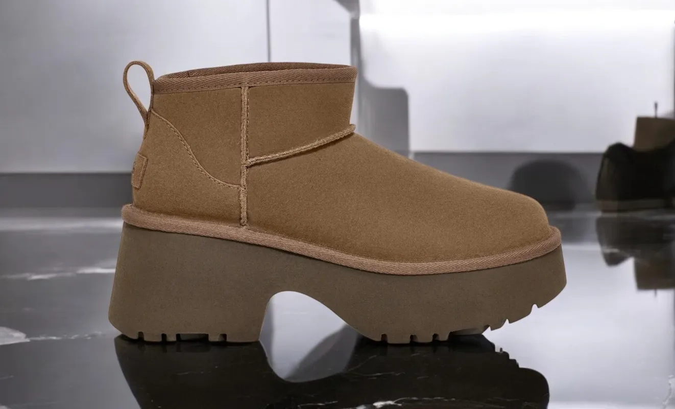 UGG Women's Classic Ultra Mini New Heights Boot 'Hickory' Boots made by UGG
