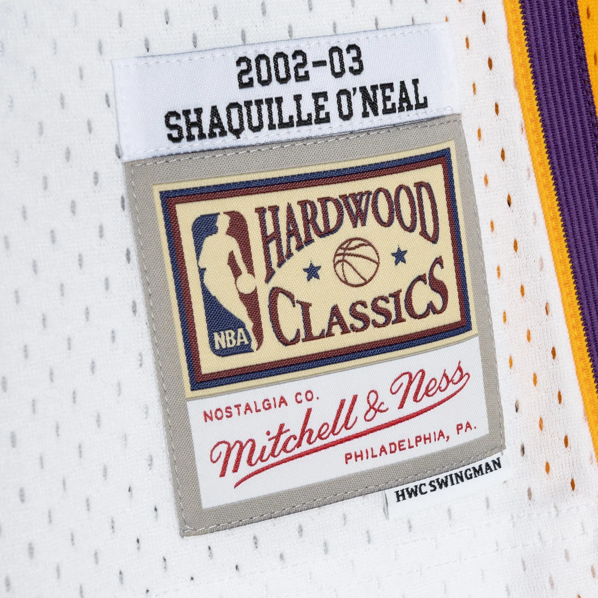 Mitchell & Ness Men's NBA Alternate Jersey Lakers 2002 Shaquille O'Neal Jerseys sold by Zulily product image thumbnail 4