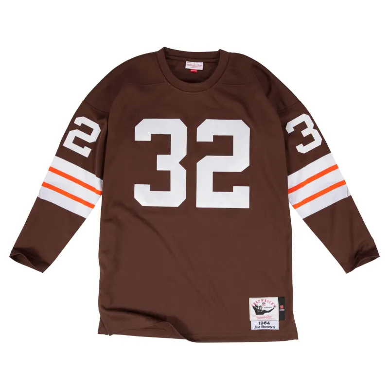 Mitchell & Ness Men's NFL Authentic Jersey Cleveland Browns 1964 Jim Brown sold by Zulily