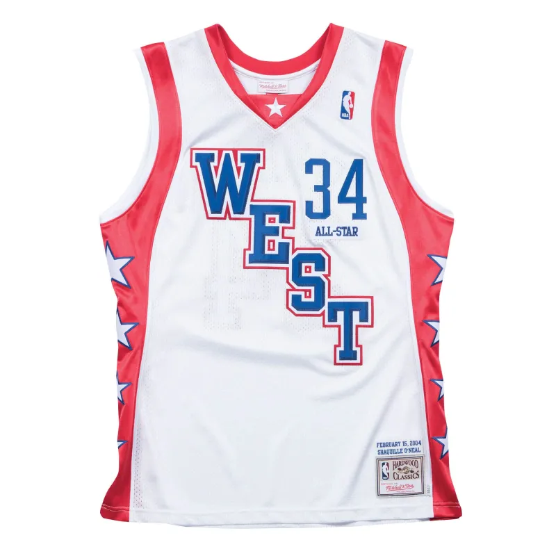 Mitchell & Ness Men's NBA West Authentic Jersey 2004 All-Star Shaquille O'Neal Jerseys sold by Zulily