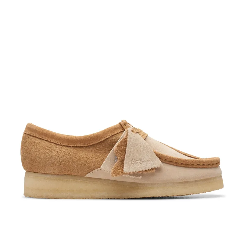 Clarks Women's Wallabee Mid Tan Combi Booties sold by Zulily