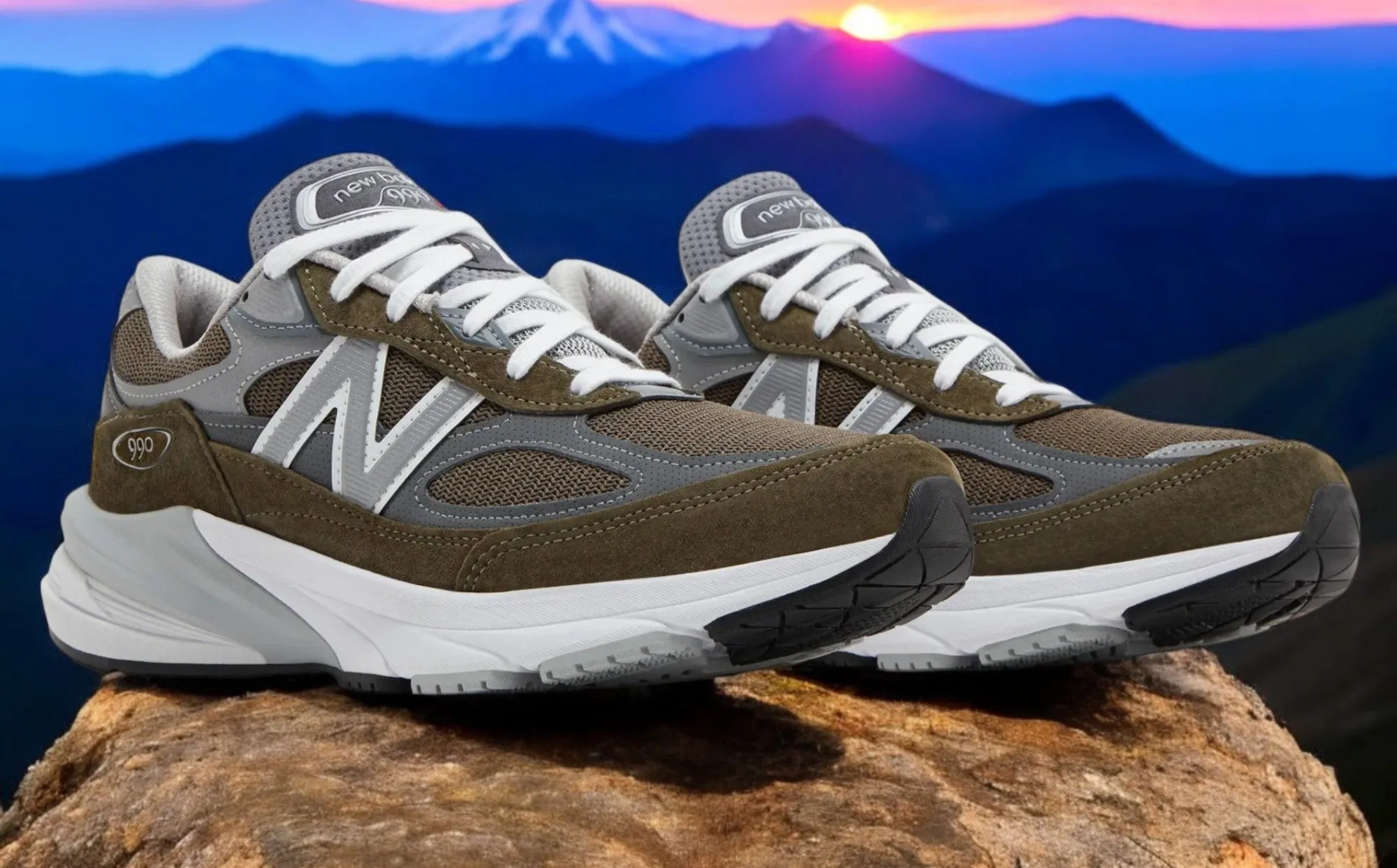 New Balance Men's 990V6 Made In Usa 'Dark Olive' sold by Zulily product image thumbnail 2