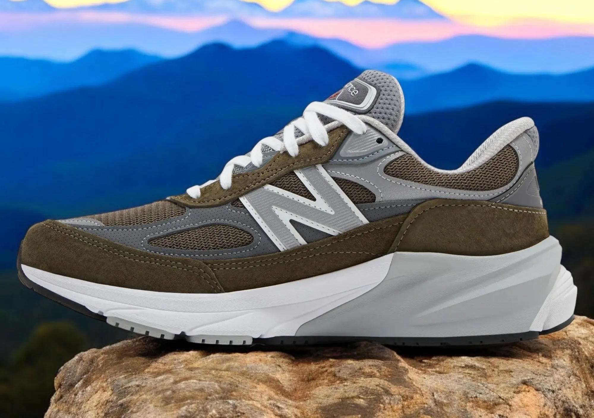 New Balance Men's 990V6 Made In Usa 'Dark Olive' sold by Zulily product image thumbnail 3