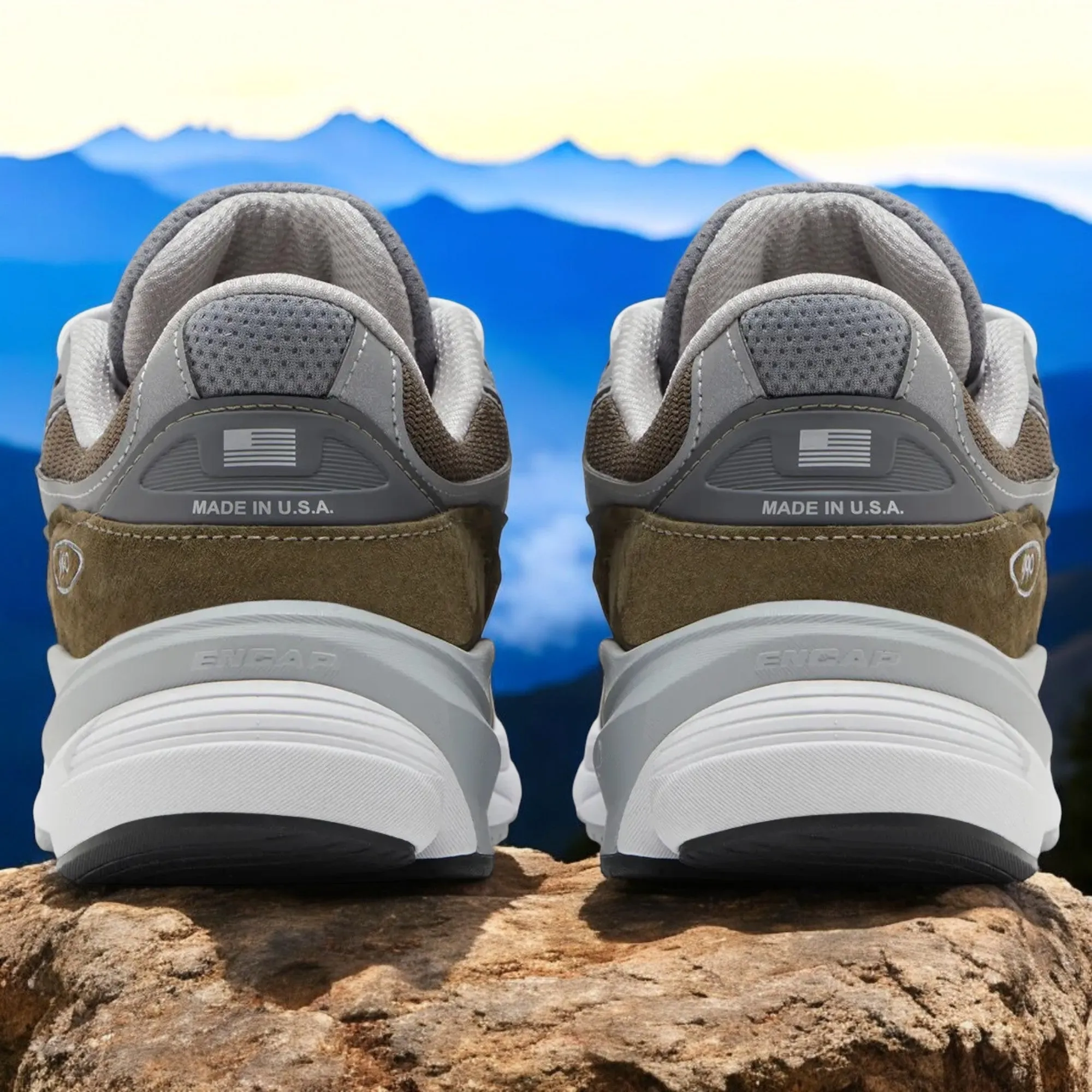 New Balance Men's 990V6 Made In Usa 'Dark Olive' sold by Zulily product image thumbnail 4