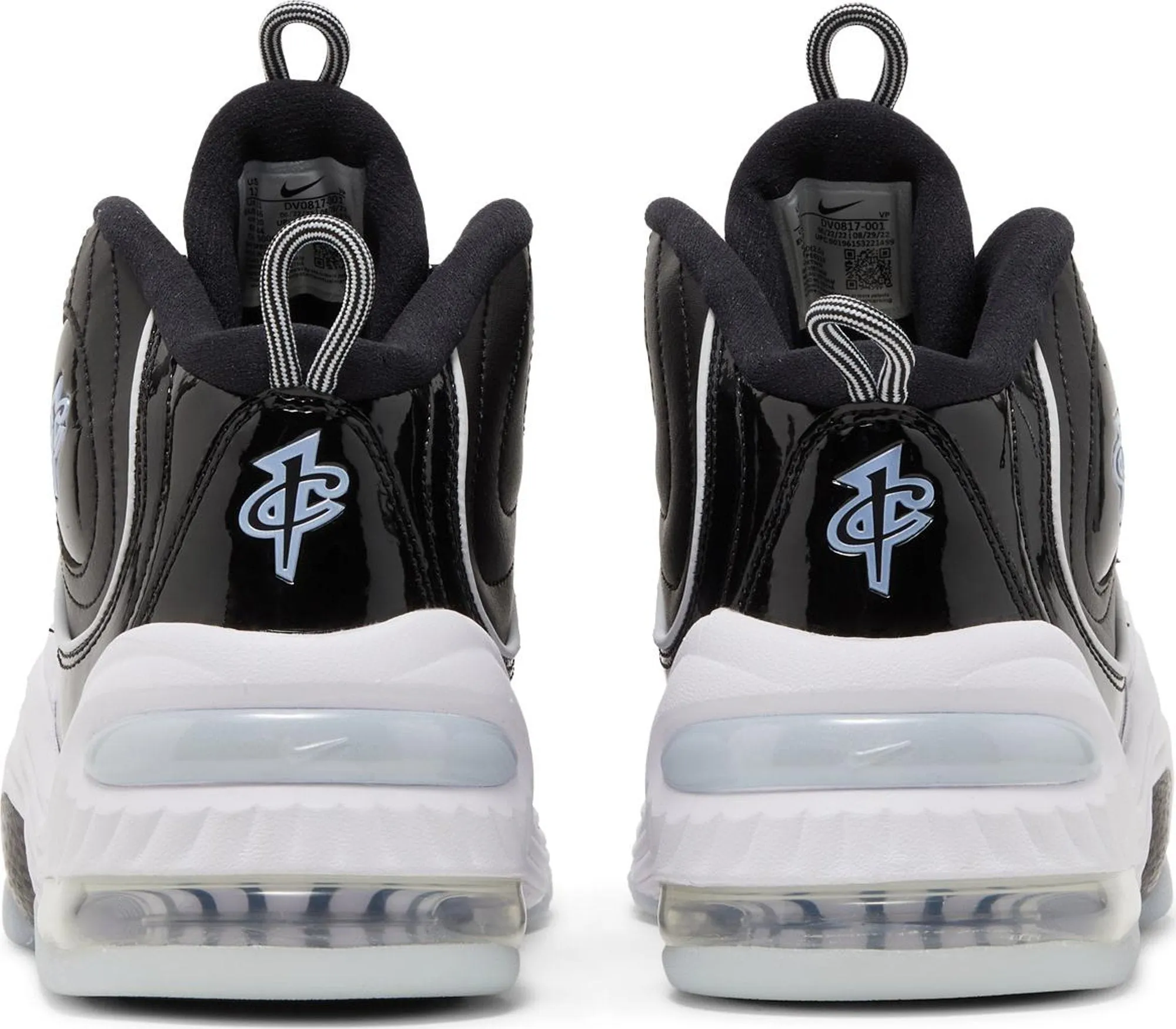 Nike Men's Air Penny 2 'Black Patent Football Grey' Sneakers sold by Zulily product image thumbnail 4