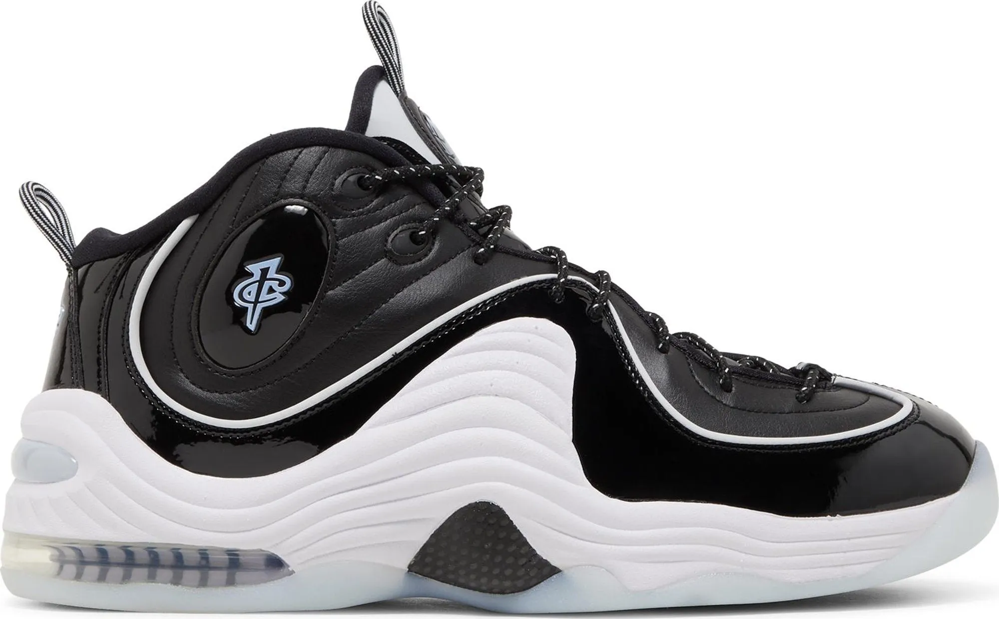 Nike Men's Air Penny 2 'Black Patent Football Grey' Sneakers sold by Zulily