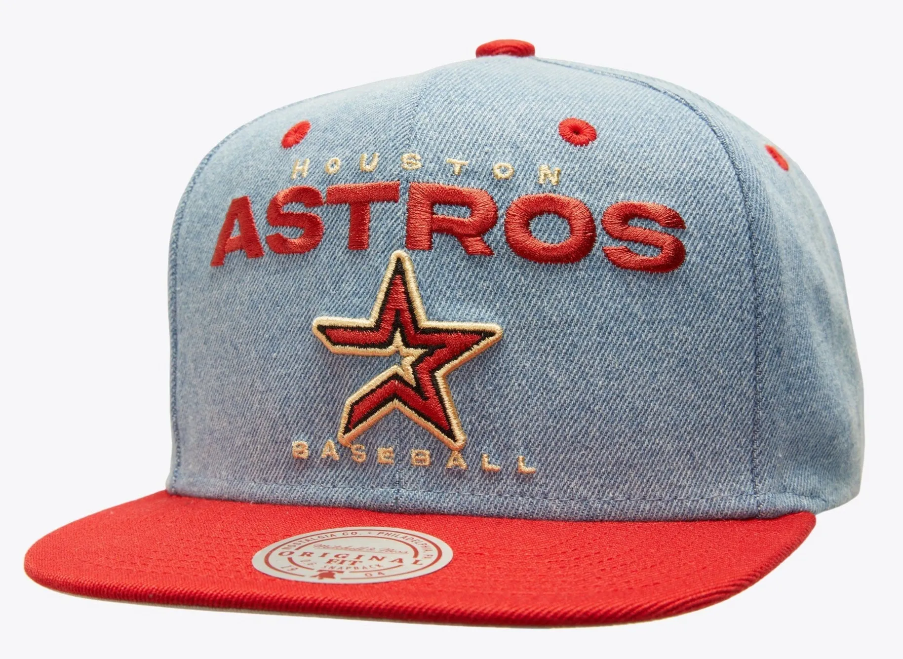 Mitchell & Ness Men's MLB D-Stressed Snapback Coop Astros Snapback Caps sold by Zulily