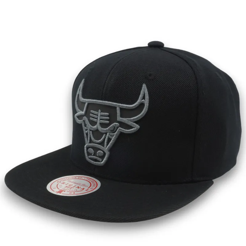 Mitchell & Ness Men's NBA Blackout Reflective Snapback Bulls sold by Zulily