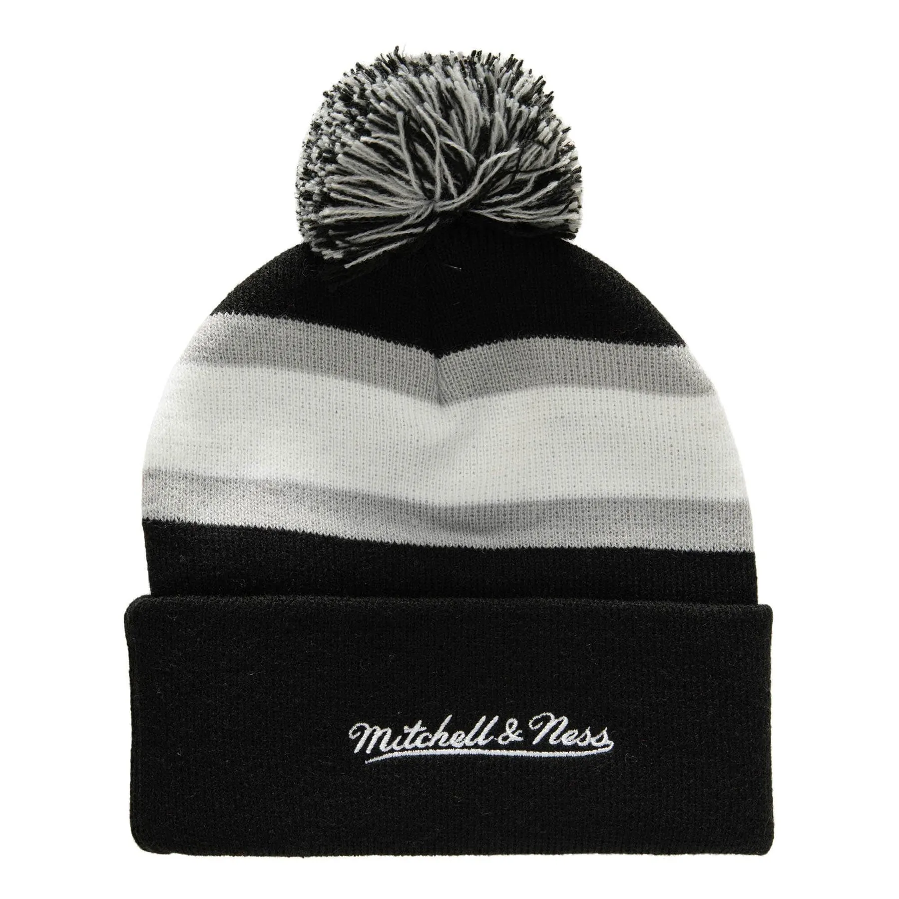 Mitchell & Ness Men's NHL Stripe Pom Knit Kings Knit Hat sold by Zulily product image thumbnail 2