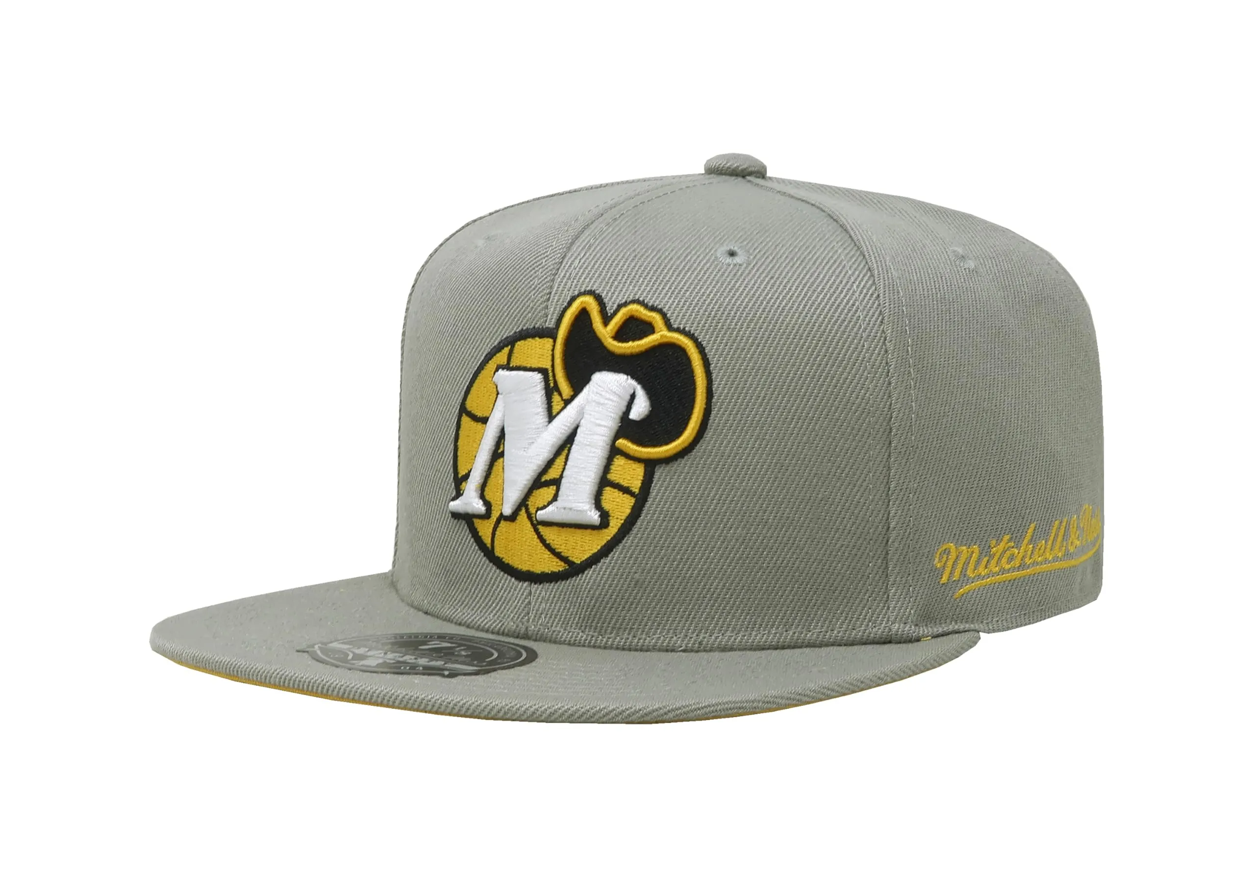 Mitchell & Ness Men's NBA Sunny Gray Fitted Hwc Mavericks sold by Zulily product image thumbnail 3
