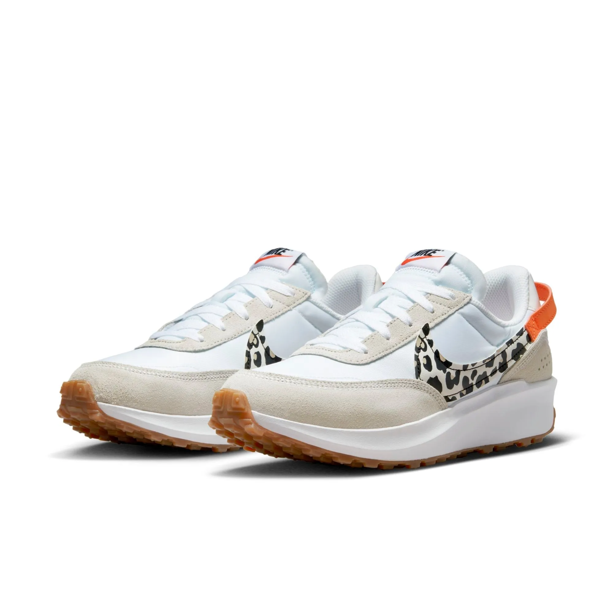 Nike Women's Waffle Debut 'White Team Orange Leopard ' Shoes sold by Zulily product image thumbnail 2