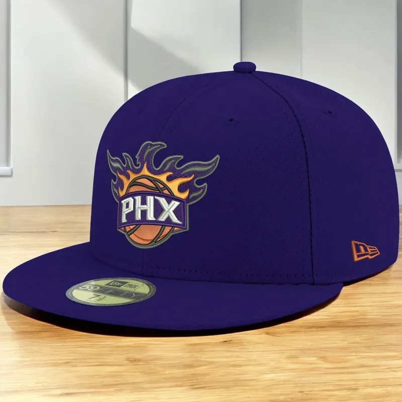 New Era Men's NBA Phoenix Suns 5950 Fitted Purple made by New Era